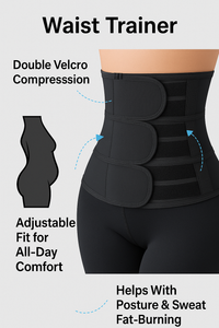 Premium Waist Trainer Shapewear – Sculpt, Support & Sweat for Slimmer Results