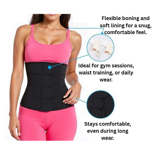 Premium Waist Trainer Shapewear – Sculpt, Support & Sweat for Slimmer Results